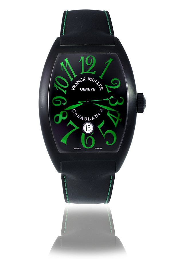 Casablanca綠色時標精鋼腕錶